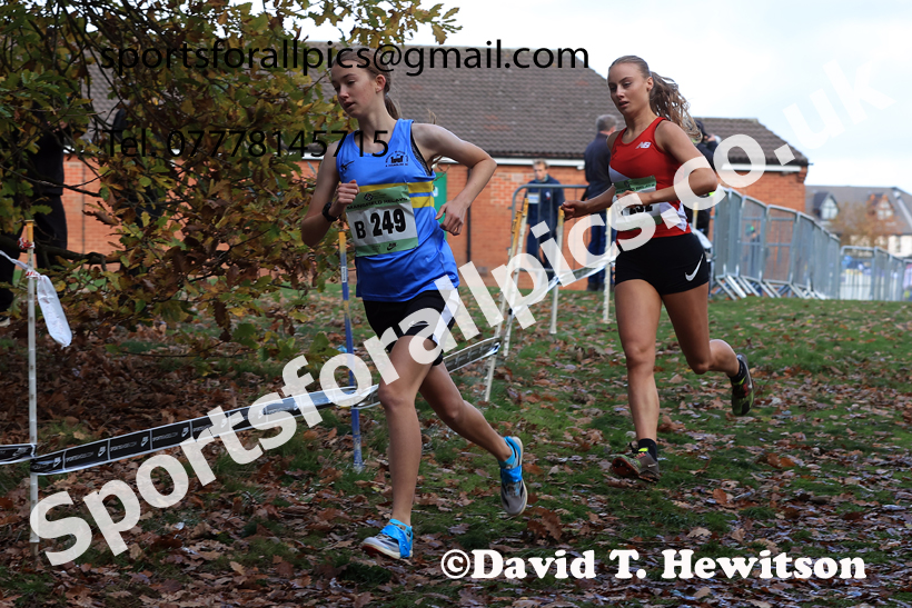 Junior Womens 2025 National Cross Country Relays, Berry Hill Park, Mansfield. Photo: David T. Hewitson/Sports for All Pics